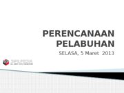 PERENCANAAN PELABUHAN