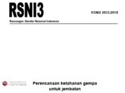 Perencanaan Ketahanan Gempa untuk Jembatan