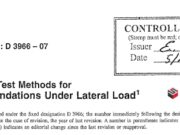 Standard Test Methods For Deep Foundation Under Lateran Load