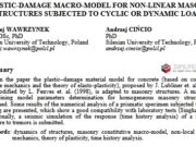 PLASTIC-DAMAGE MACRO-MODEL FOR NON-LINEAR MASONRY STRUCTURES SUBJECTED TO CYCLIC OR DYNAMIC LOADS