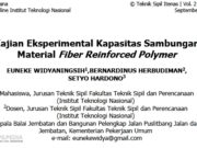 Kajian Eksperimental Kapasitas Sambungan Material Fiber Reinforced Polymer