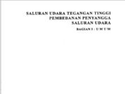 SALURAN UDARA TEGANGAN TINGGI PEMBEBANAN PENYANGGA SALURAN UDARA