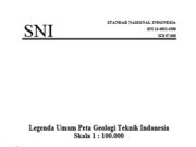 Legenda Umum Peta Geologi Teknik Indonesia Skala 1 : 100.000