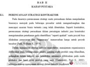 PERENCANAAN STRATEGI KONTRAKTOR
