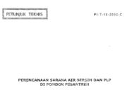 Perencanaan Sarana Air Bersih dan PLP