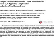Catalytic Electrosynthesis in Ionic Liquid: Performance of Nickel (2,2′-Bipyridine) Complexes for Production of Aryl Propan-2-ones