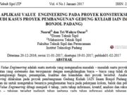 APLIKASI VALUE ENGINEERING PADA PROYEK KONSTRUKSI