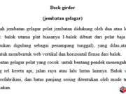 Deck Girder (Jembatan Gelagar)
