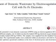 Treatment of Domestic Wastewater by Electrocoagulation in a Cell with Fe–Fe Electrodes