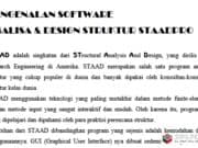 PENGENALAN SOFTWARE ANALISA & DESIGN STRUKTUR STAADPRO