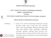 Keputusan Kepala Badan Standardisasi Nasional Tentang Penetapan 67 Standar Nasional Indonesia