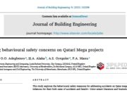 Addressing behavioural safety concerns on Qatari Mega projects