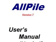 Allpile Version 7 User’s Manual Volume 1 and 2