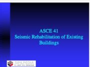 Seismic Rehabilitation of Existing Buildings