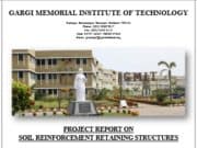 PROJECT REPORT ON SOIL REINFORCEMENT RETAINING STRUCTURES