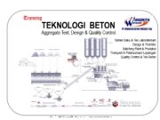TEKNOLOGI BETON_ Aggregate Test, Design & Quality Control