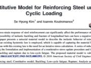 Constitutive Model for Reinforcing Steel under Cyclic Loading