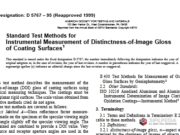 Standard Test Methods for Instrumental Measurement of Distinctness-of-Image Gloss of Coating Surfaces