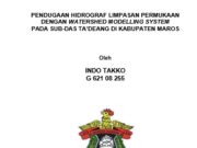 PENDUGAAN HIDROGRAF LIMPASAN PERMUKAAN DENGAN WATERSHED MODELLING SYSTEM PADA SUB-DAS