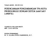 PERENCANAAN PENGEMBANGAN TPA KOTA DENGAN SISTEM SANITARY LANDFILL