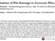 Determination of Pile Damage in Concrete Piles