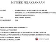 METODE PELAKSANAAN PEMBANGUNAN RESERVOIR