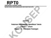 Pedoman Penyusunan Spesifikasi Teknis Pekerjaan Pasangan