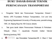 BUKU DASAR-DASAR TEKNIK PERENCANAAN TRANSPORTASI