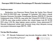 Penerapan SMK3 Di Industri Pertambangan PT Marunda Grahamineral
