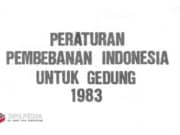 Peraturan Pembebanan Indonesia untuk Gedung 1983