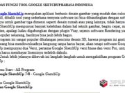 NAMA DAN FUNGSI TOOL GOOGLE SKETCHUP BAHASA INDONESIA