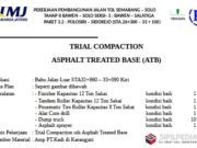 TRIAL COMPACTION ASPHALT TREATED BASE (ATB)