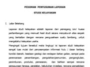 PEDOMAN PENYUSUNAN LAPORAN STUDI KELAYAKAN