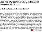 MODEL FOR PREDICTING CYCLIC BEHAVIOR OF REINFORCING STEEL