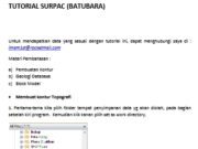 TUTORIAL SURPAC (BATUBARA)