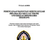 PERENCANAAN BANGUNAN GEDUNG KULIAH