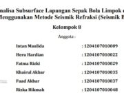 Analisa Subsurface Lapangan Sepak Bola Limpok dengan Menggunakan Metode Seismik Refraksi (Seismik Bias)
