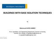 BUILDINGS WITH BASE ISOLATION TECHNIQUES