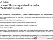 Research Article Application of Electrocoagulation Process for Dairy Wastewater Treatment