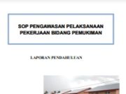 SOP Pengawasan Pelaksanaan Pekerjaan Bidang Permukiman