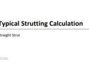 Typical Strutting Calculation