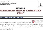 PERSAMAAN BRINCH HANSEN DAN VESIC
