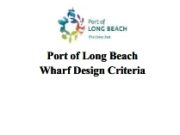 Port of Long Beach Wharf Design Criteria