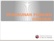 PENURUNAN PONDASI DANGKAL