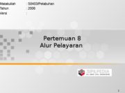 Menghitung Alur Pelayaran yang Memperhitungkan Angin, Pasang Surut dan Gelombang