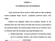 EVAPORASI DAN TRANSPIRASI
