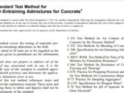 Standard Test Method for Air-Entraining Admixtures for Concrete1