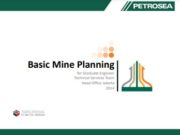 Basic Mine Planning