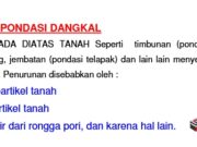 PENURUNAN PONDASI DANGKAL
