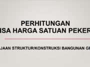 Perhitungan Harga Satuan Pekerjaan Konstruksi Bangunan Gedung dengan AHSP